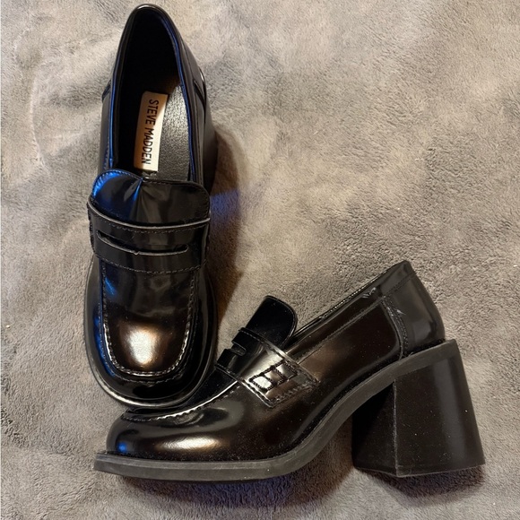 Steve Madden Shoes - Women's Steve Madden Black Platform Loafers